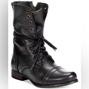 New Steve Madden Black Leather Boots